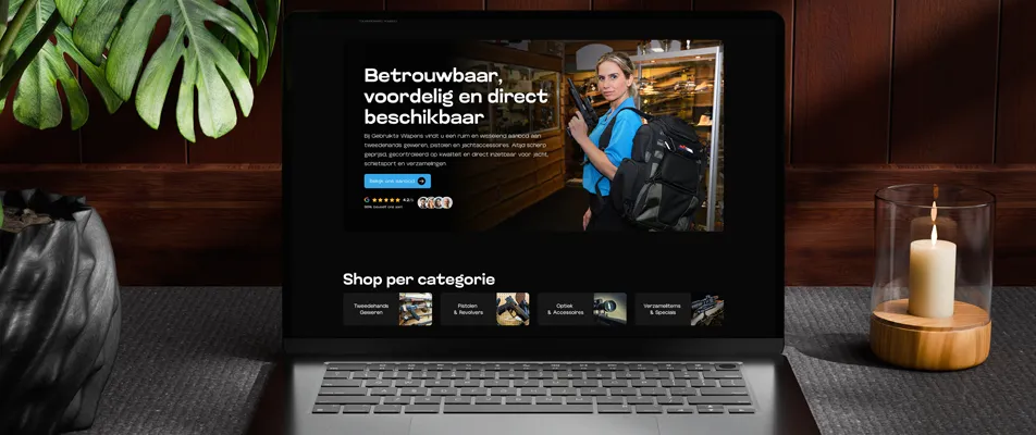 Nieuwe website van gebruikte wapens